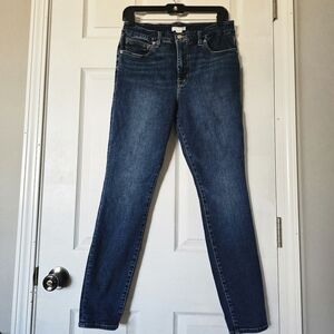 Good American GA Womens 12/31 Good Legs Skinny High Rise Jeans Dark Medium Wash